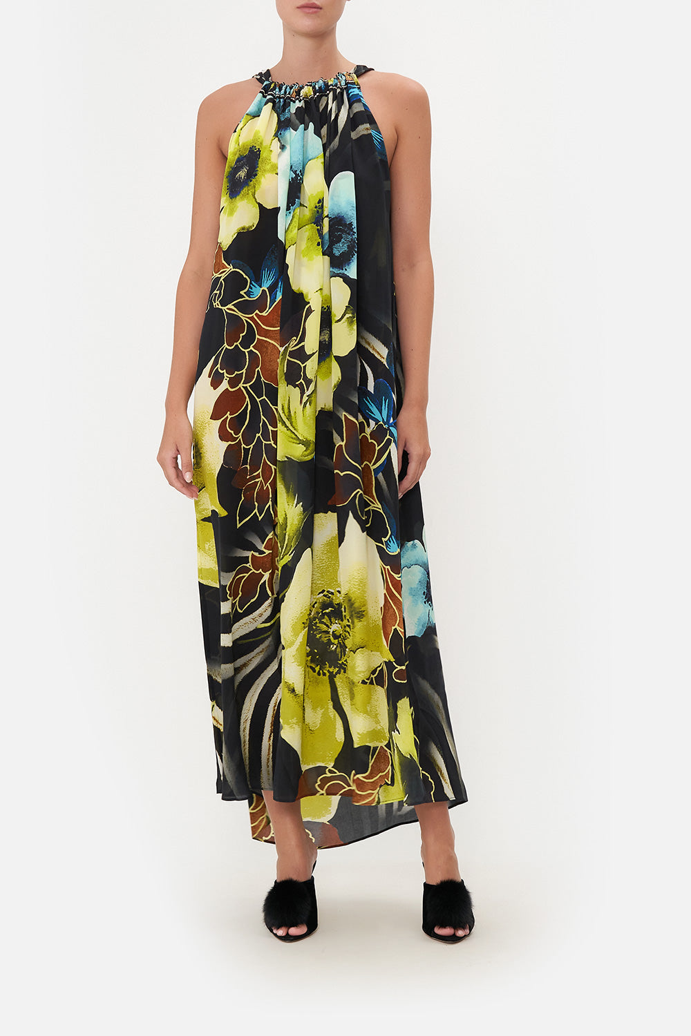 DRAWSTRING DRESS POPPY DIVINE