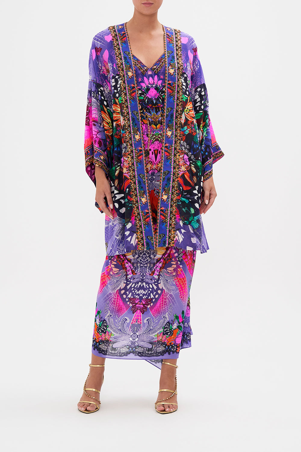 KIMONO WITH TIE BELT INDIRA