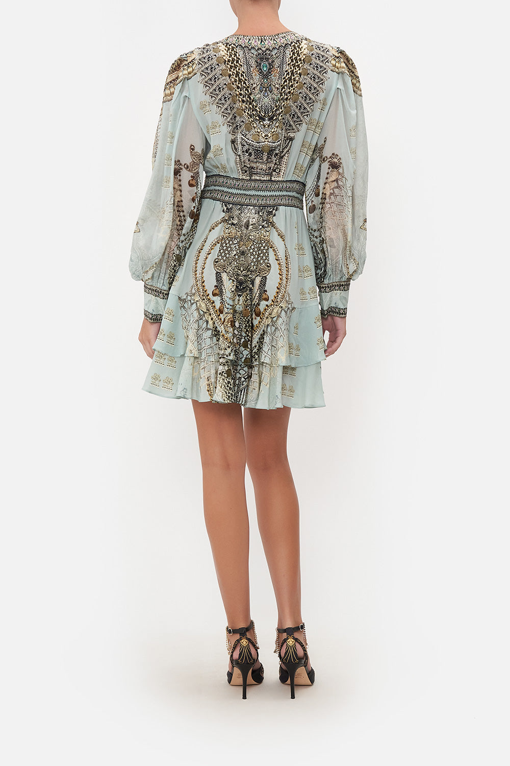 BUTTON FRONT FRILL DRESS FREE ESPIRITU