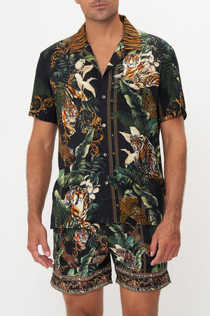 SHORT SLEEVE CAMP COLLARED SHIRT EASY TIGER