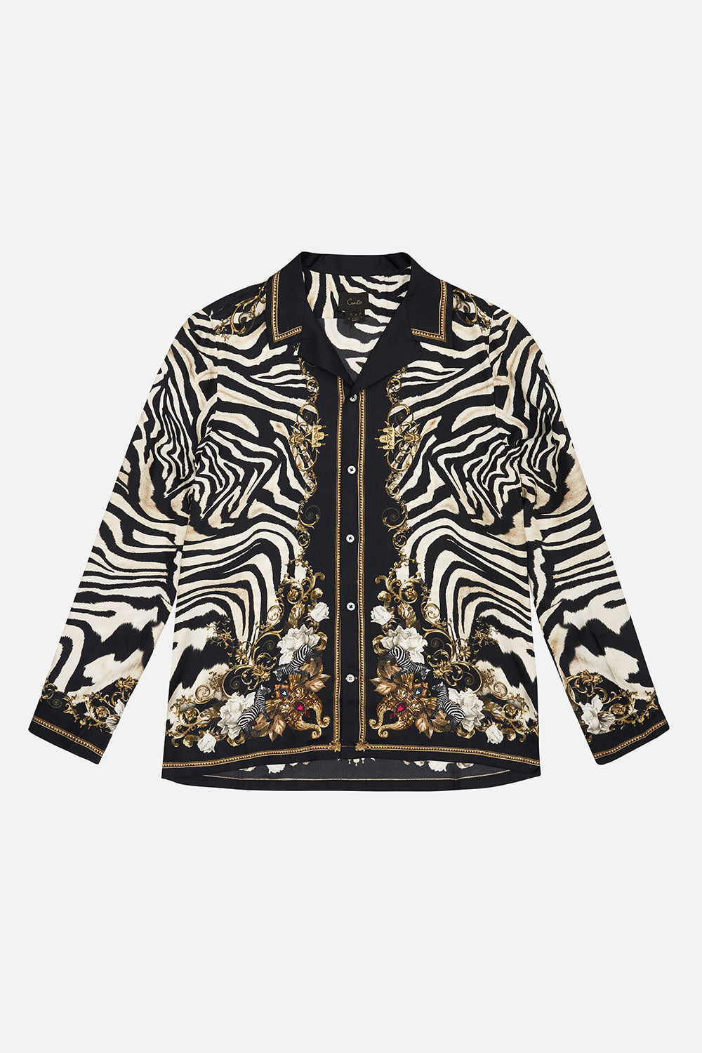 LONG SLEEVE CAMP COLLARED SHIRT EARN YOUR STRIPES