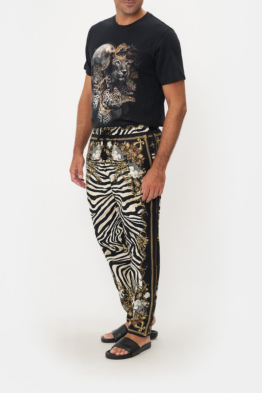 STRAIGHT LEG ELASTICATED WAIST PANT EARN YOUR STRIPES