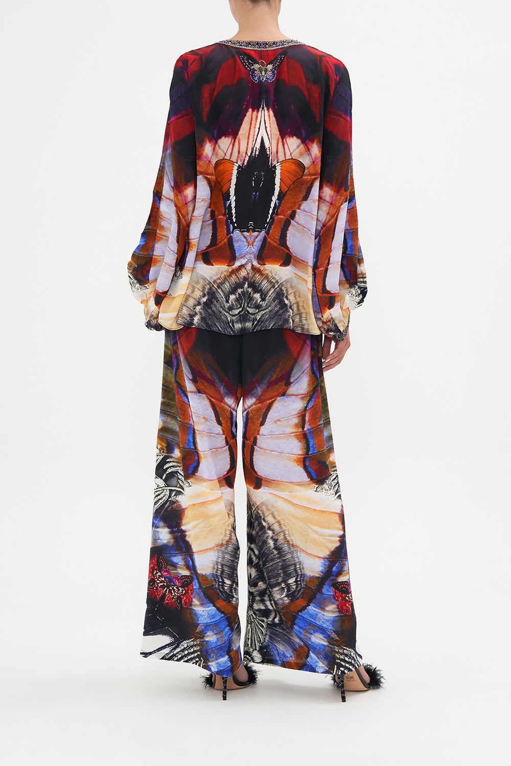 PANEL SLEEVE BLOUSE WINGS OF MARIPOSA