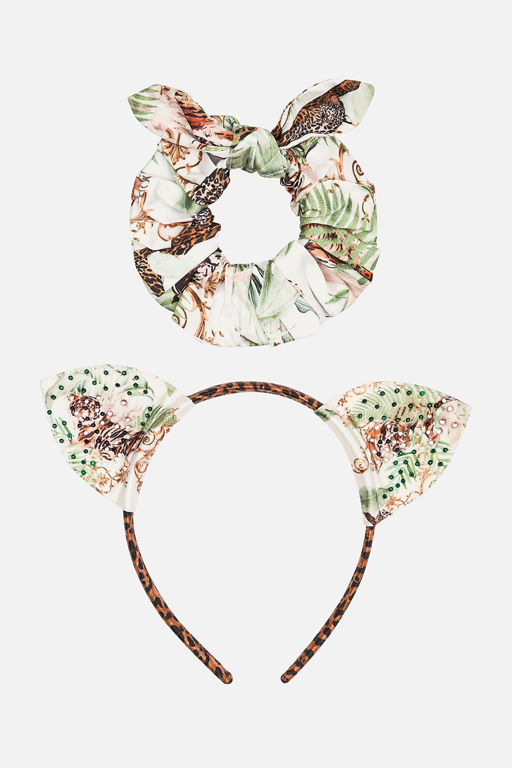 KIDS EAR HEADBAND AND SCRUNCHIE SET TIGER TRAP