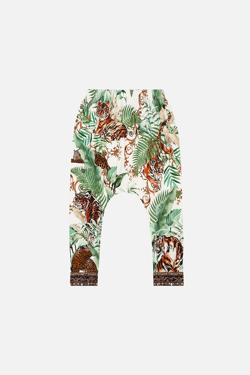 KIDS DROP CROTCH HAREM PANT 12-14 TIGER TRAP