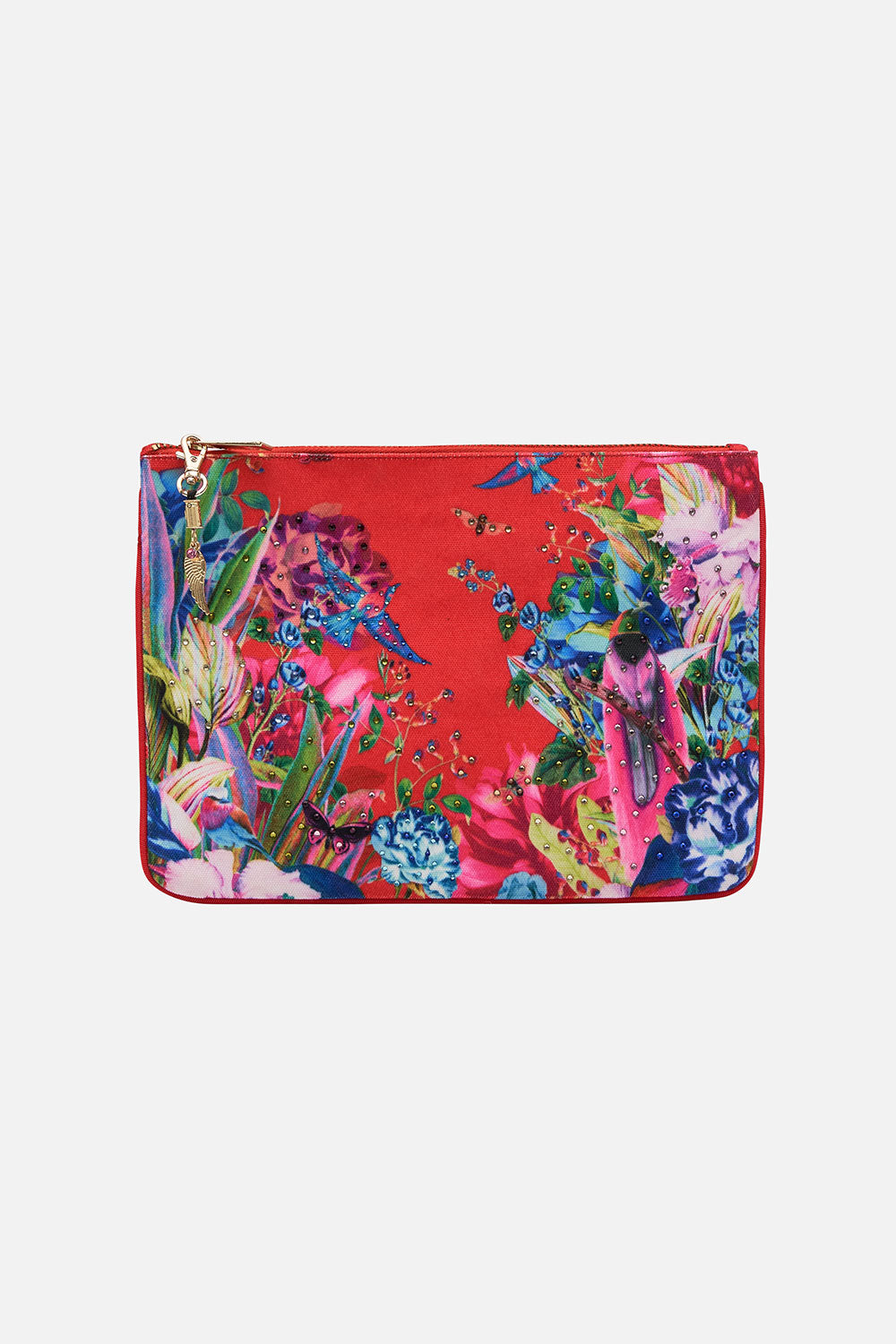 SMALL CANVAS CLUTCH BIRDS OF A FEATHER