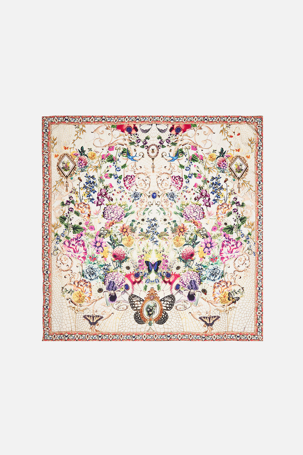 LARGE SQUARE SCARF QUEENS BEE HIVE