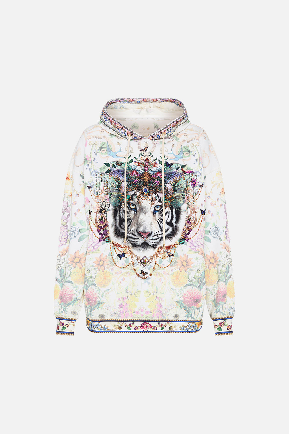 HOODY WITH POCKETS QUEENS BEE HIVE