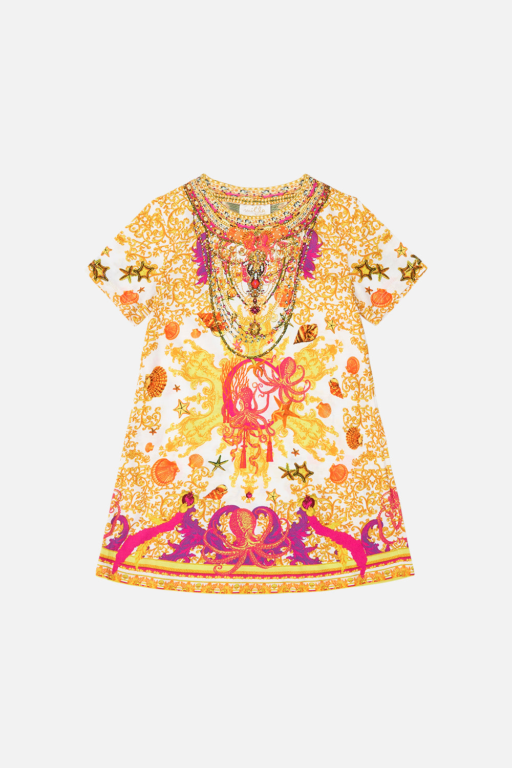 KIDS T-SHIRT DRESS 12-14 SQUID SQUAD