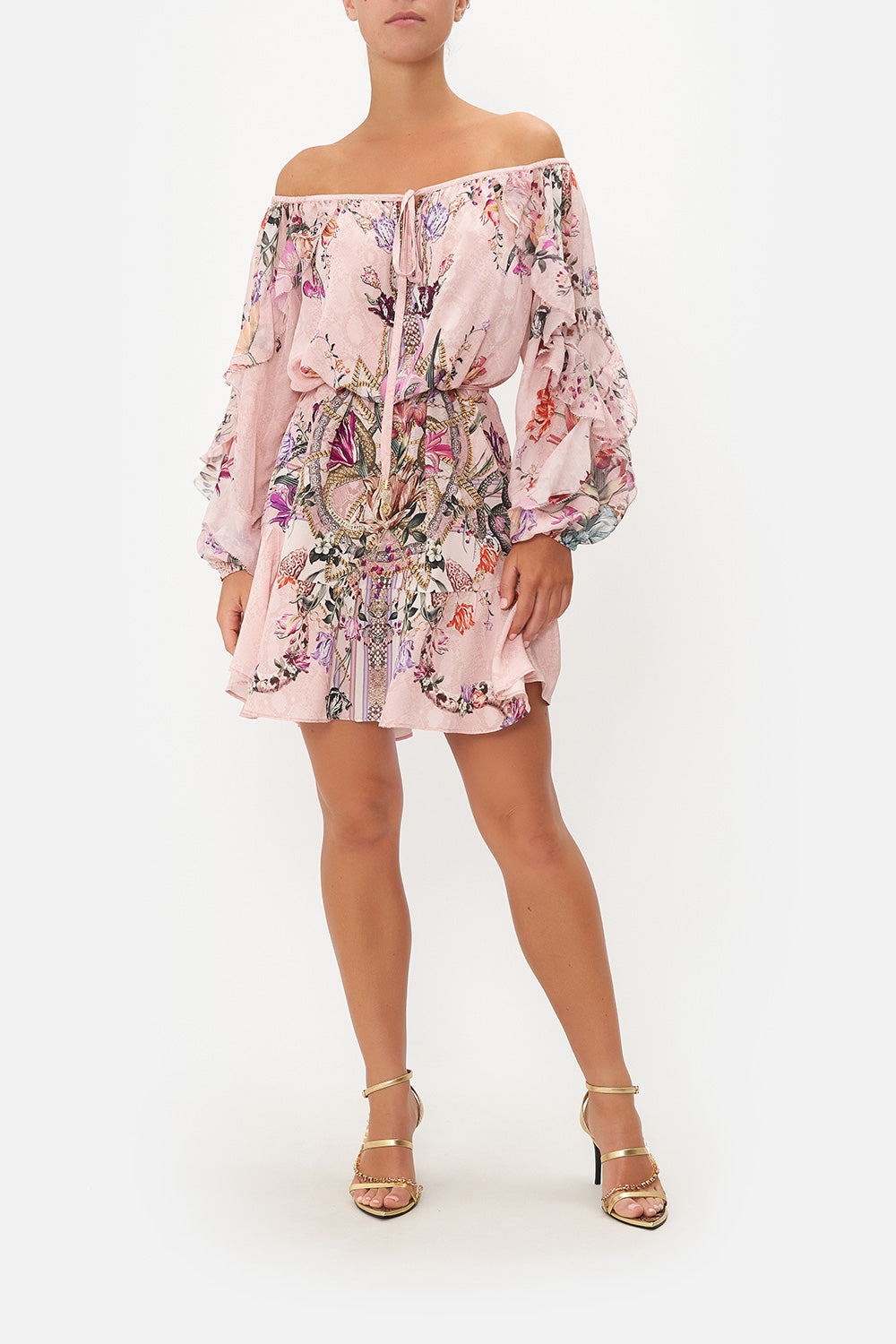 BLOUSON FRILL SLEEVE DRESS MAD AS A SNAKE