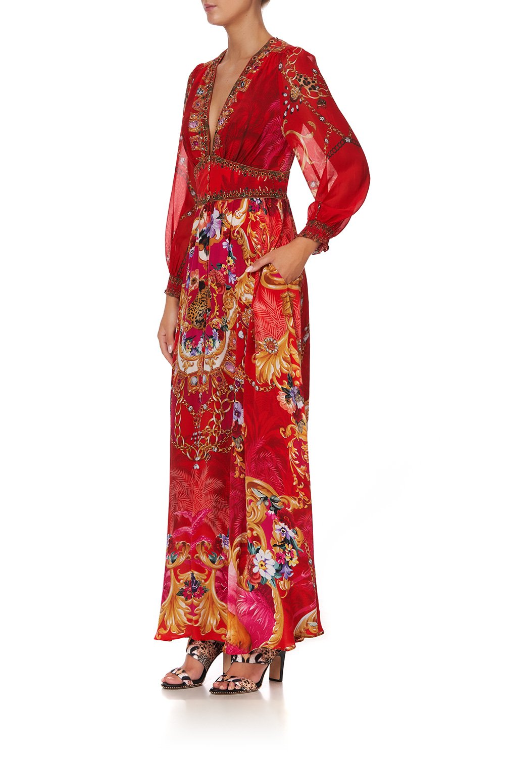 BUTTON DRESS WITH SHAPED WAISTBAND PRIMA DONNA