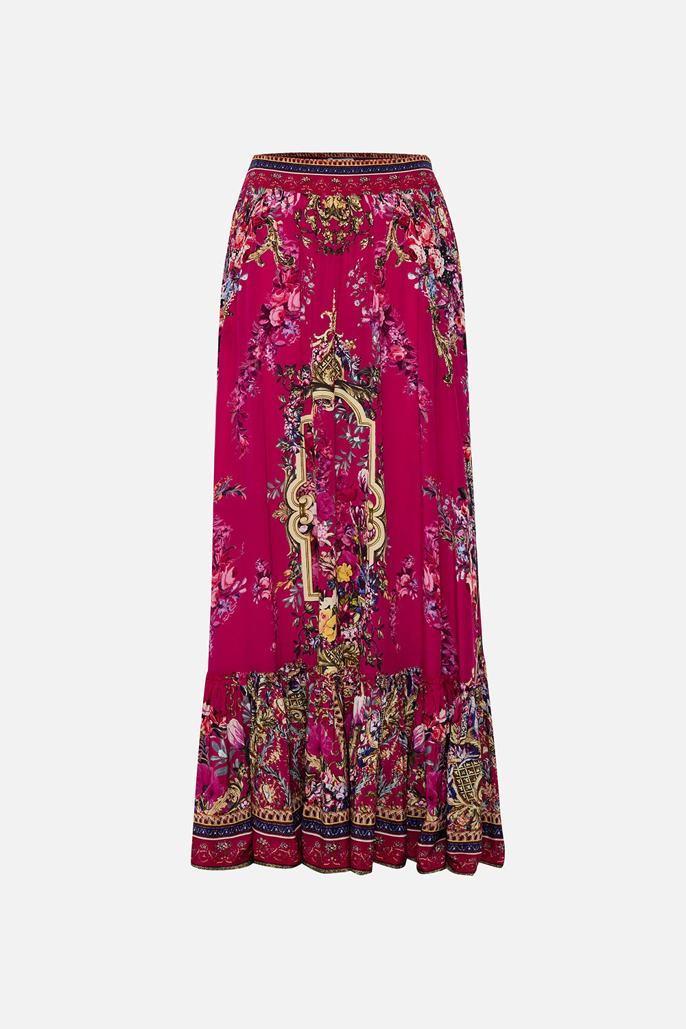 RUFFLE HEM SKIRT BOHEME BLOOMS