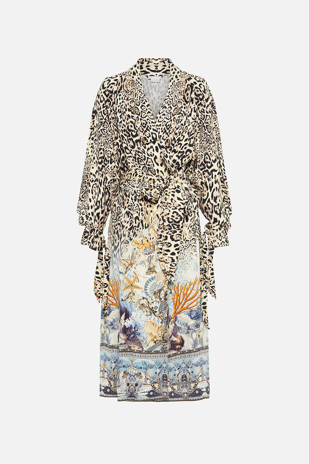 SOFT TRENCH WITH TIES SEAHORSE SONNET