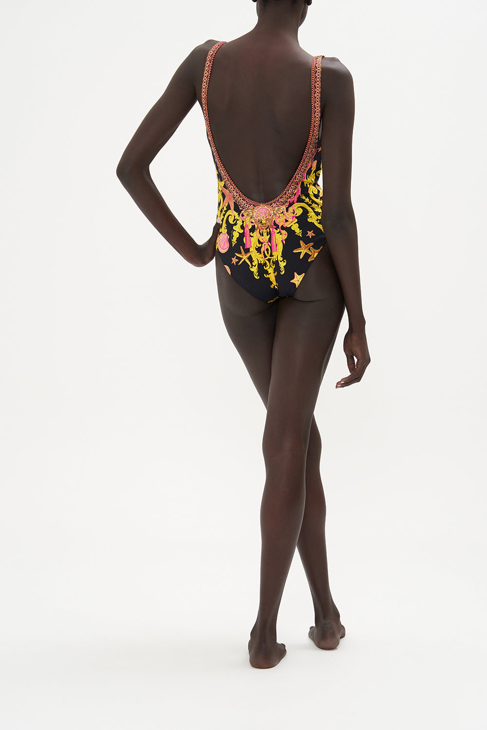 SCOOP ONE PIECE WITH TRIMS OCTOPIA