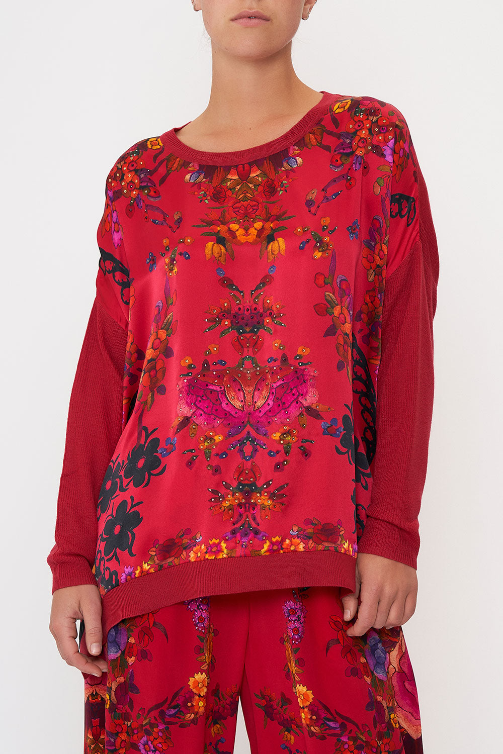 DROP SHOULDER BOX KNIT VIEW FROM THE VEIL