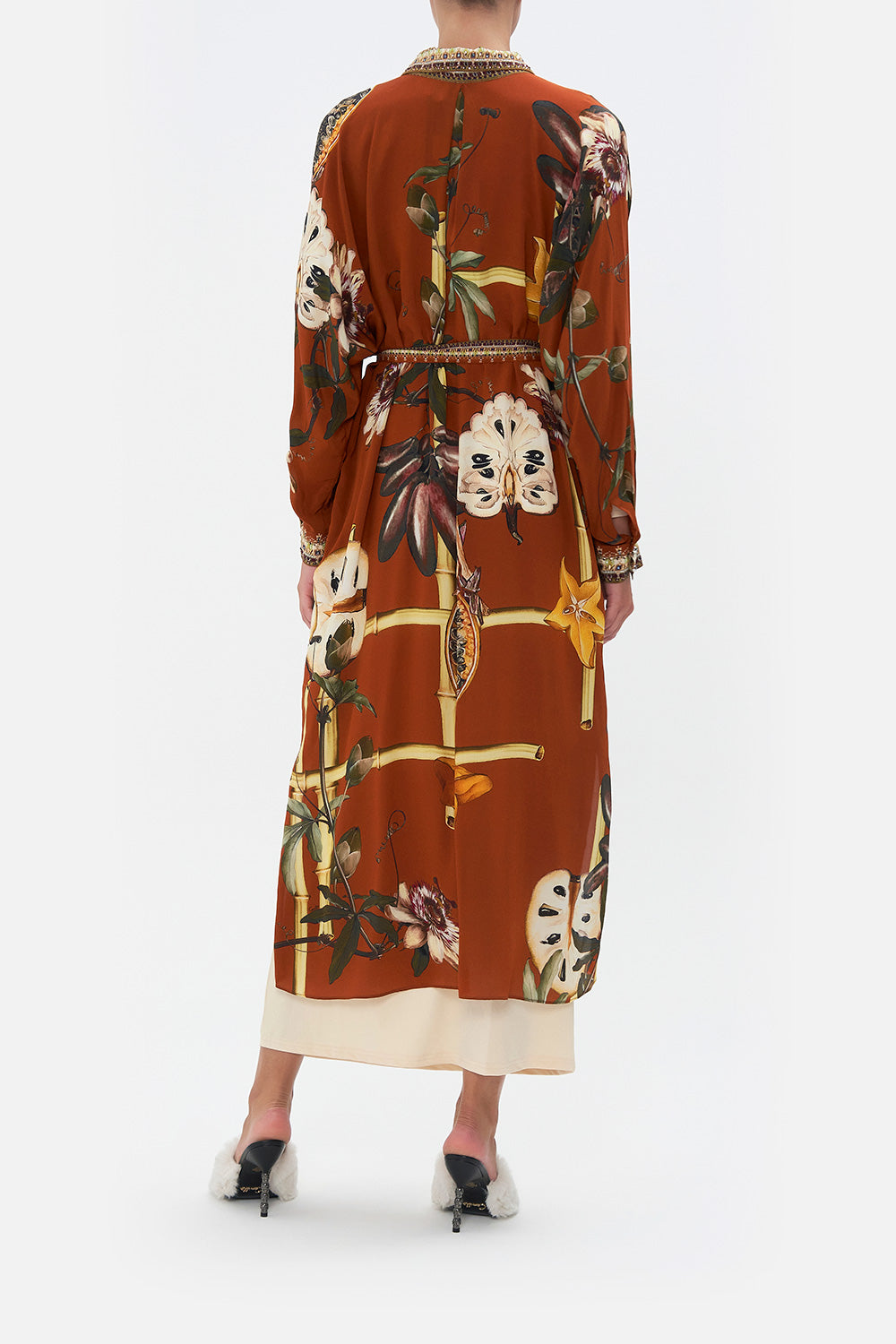 COLLARED BUTTON THROUGH DRESS GARDEN OF EVE