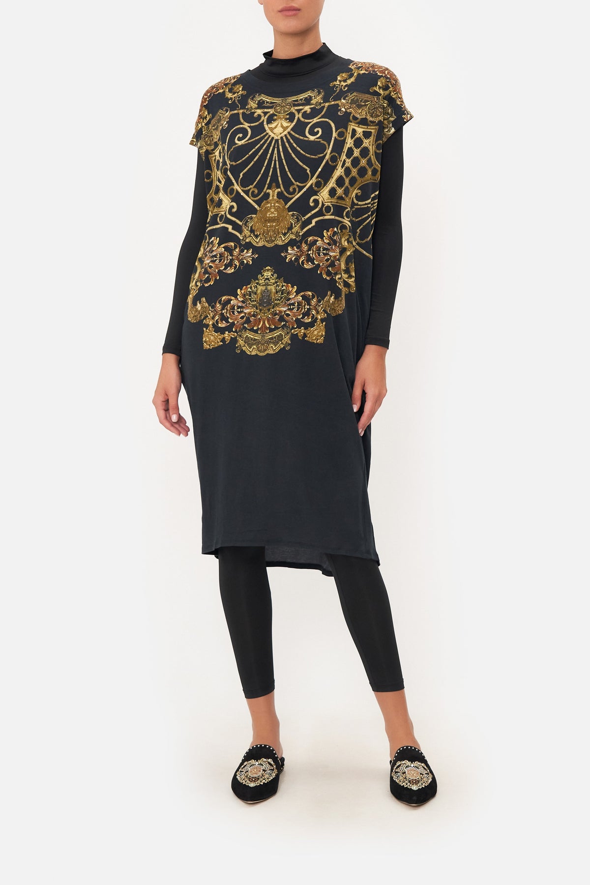 EXTENDED SHOULDER DRESS SHADOWS OF ARMADA LOUNGE