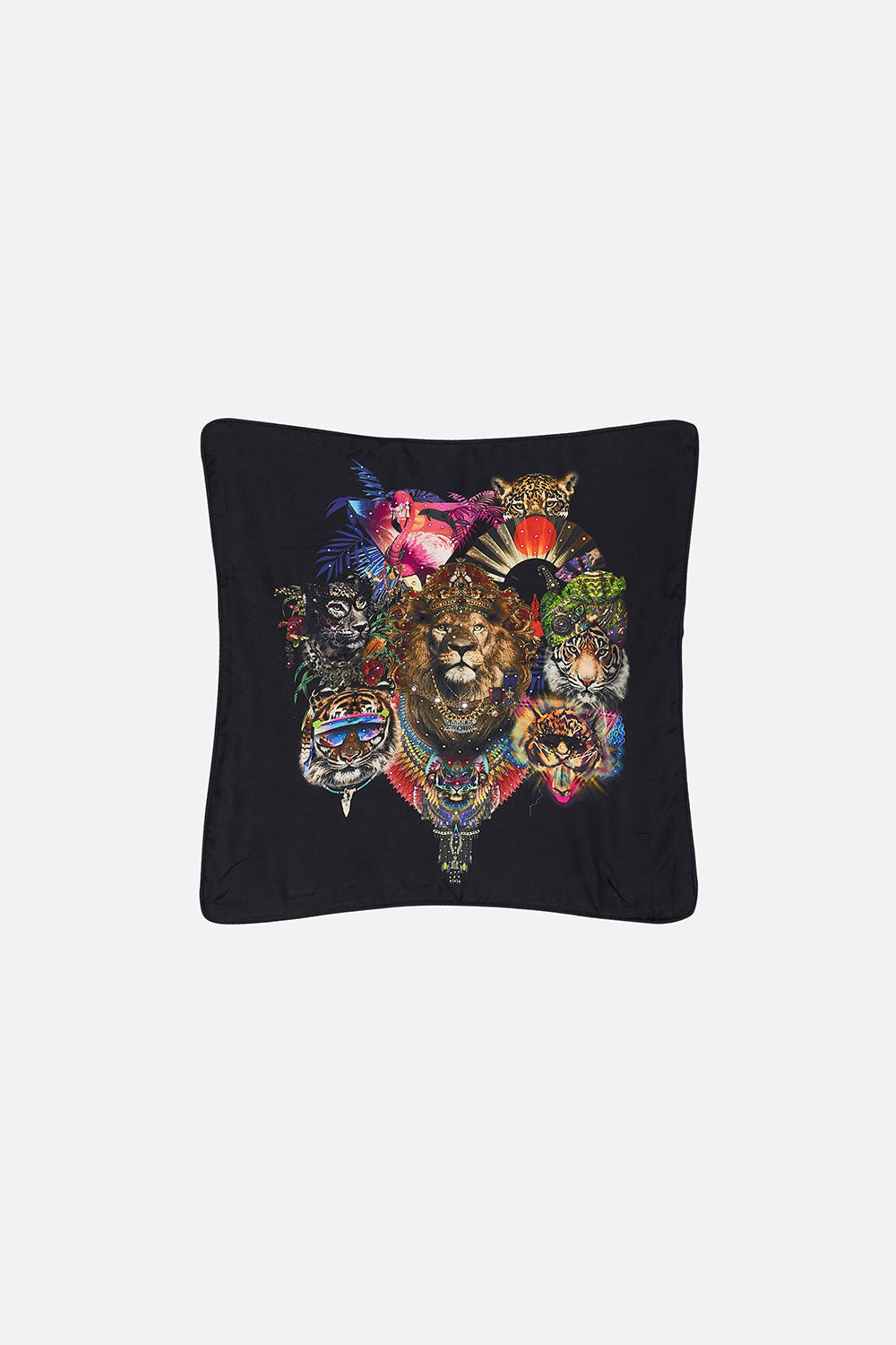 SMALL SQUARE CUSHION SURREALIST XANADU