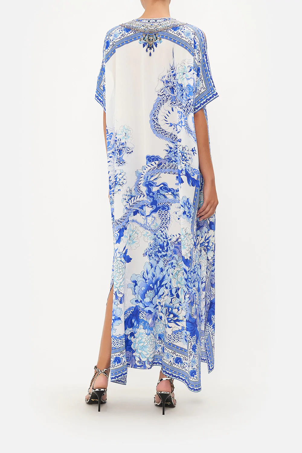 SLIM FIT KAFTAN WITH SPLIT HEART OF A DRAGON