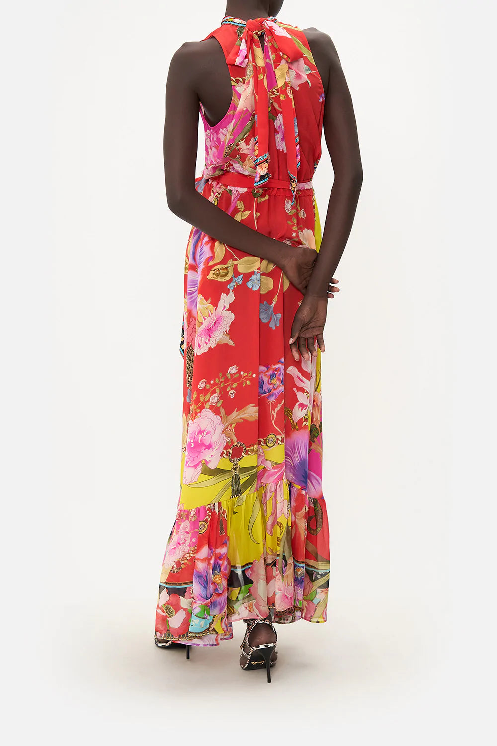 NECKTIE DRESS WITH ELASTICATED WAIST THE BEETLES