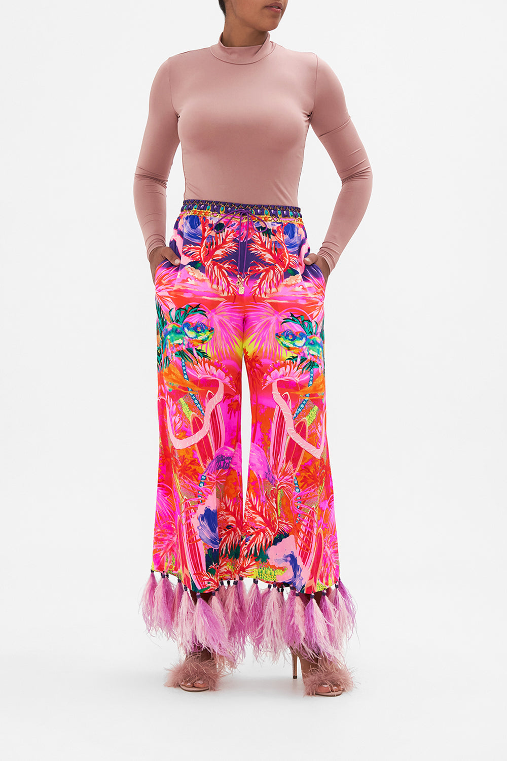 CROPPED LOUNGE PANT FLIGHT OF THE FLAMINGO
