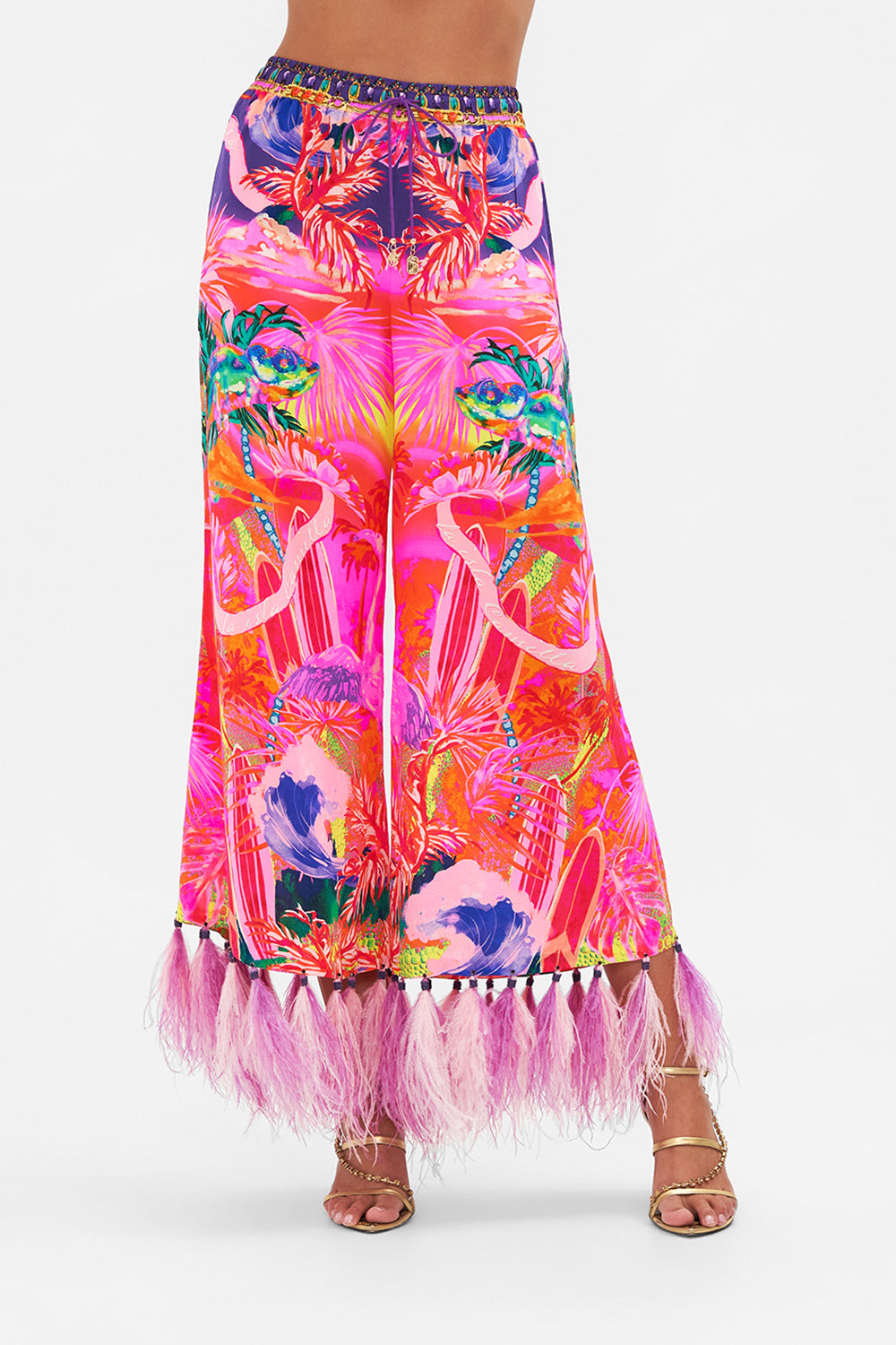 CROPPED LOUNGE PANT FLIGHT OF THE FLAMINGO