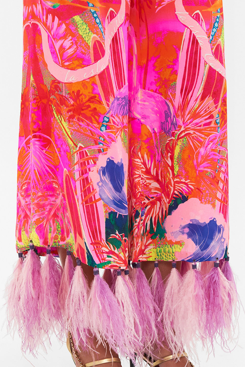 CROPPED LOUNGE PANT FLIGHT OF THE FLAMINGO