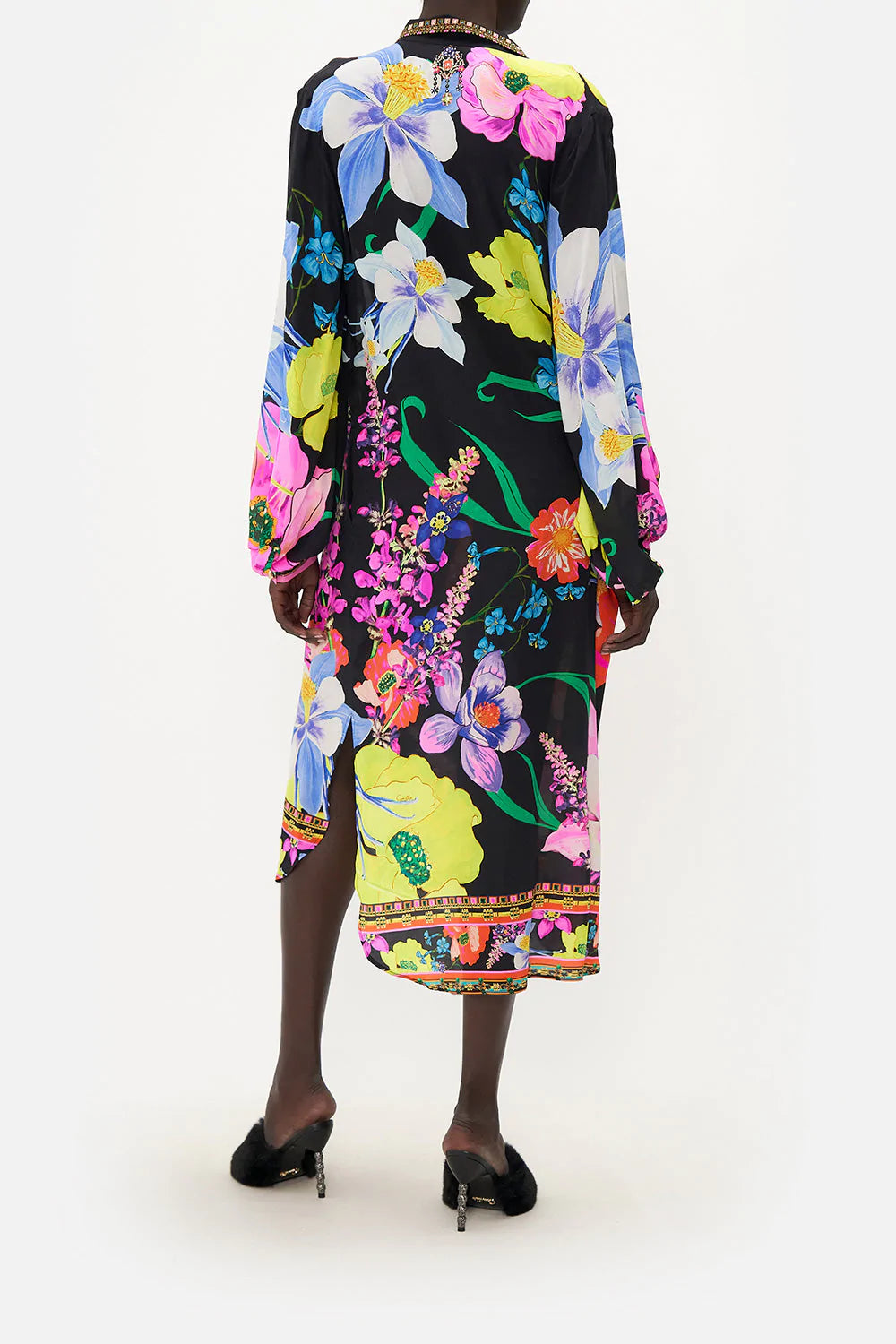 HIGH LOW MIDI SHIRT DRESS AWAY WITH THE FAIRIES