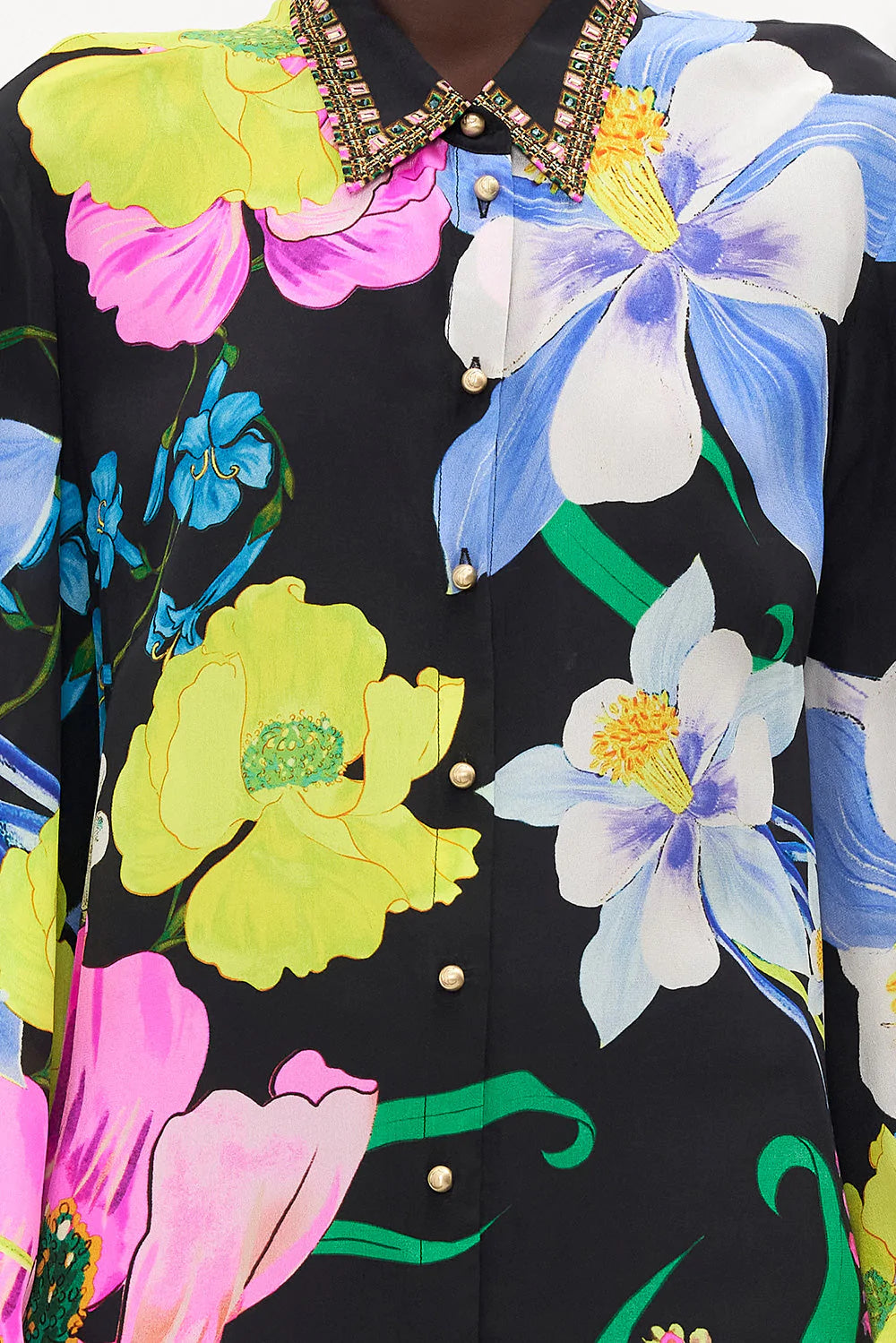 HIGH LOW MIDI SHIRT DRESS AWAY WITH THE FAIRIES