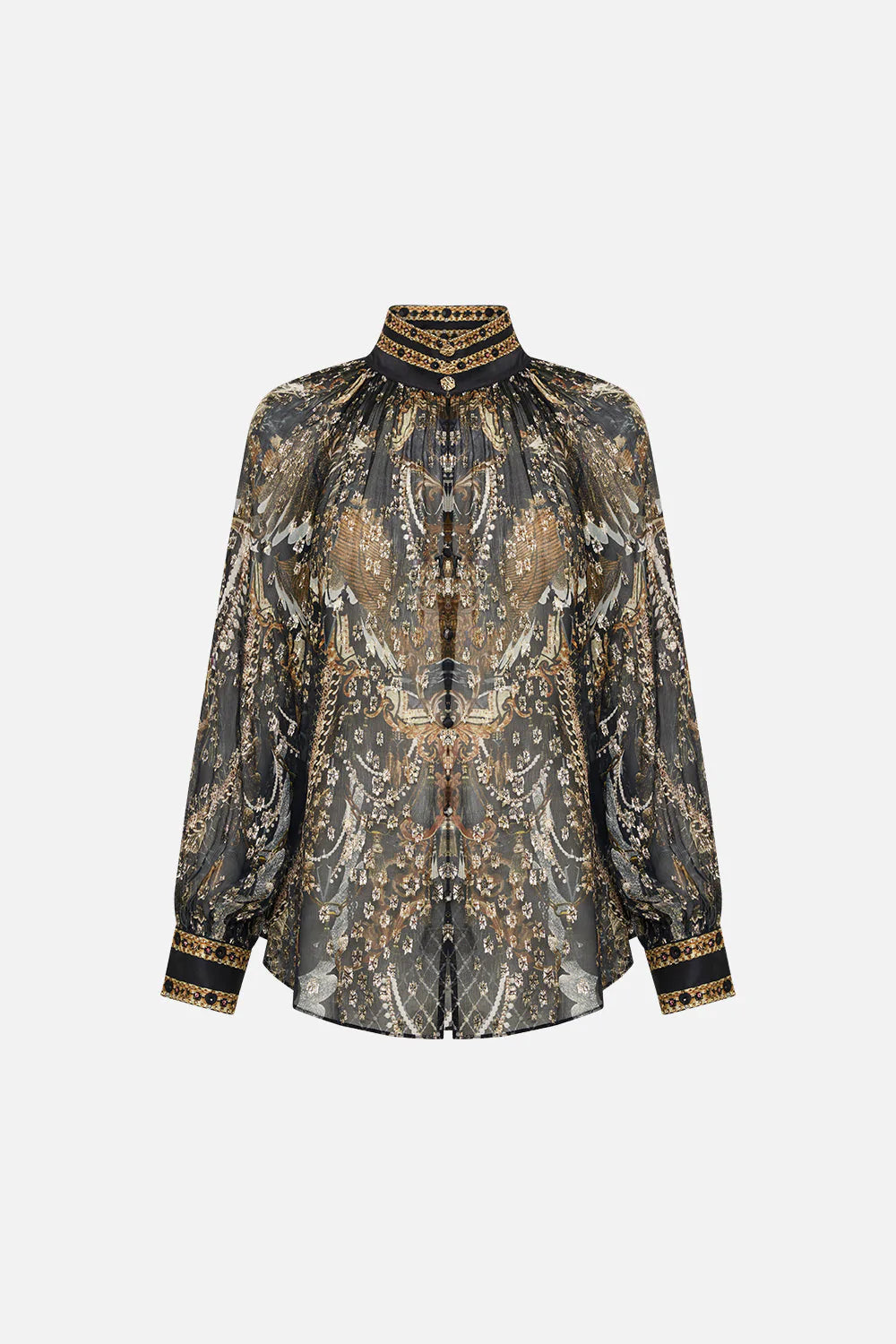 RAGLAN BUTTON UP SHIRT RAVIN RAVEN