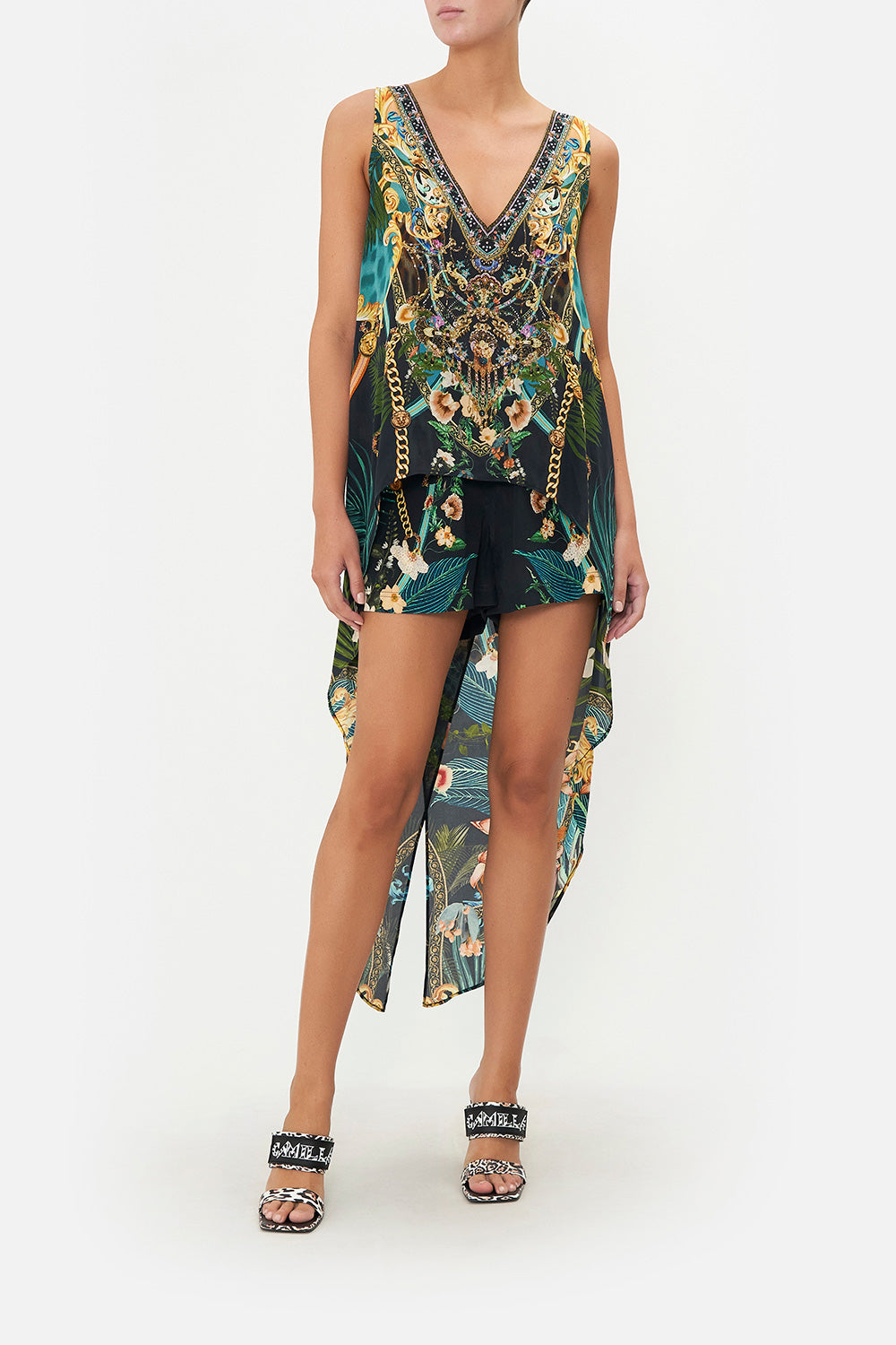 HIGH LOW CROSS OVERLAY TOP FEARLESS FELIS