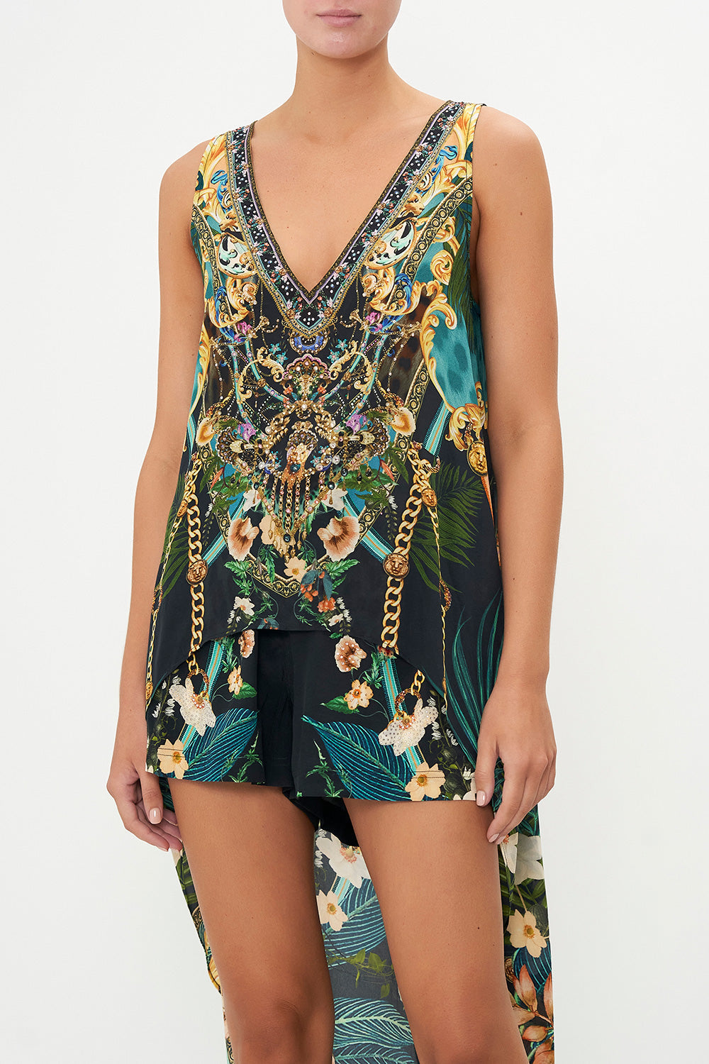 HIGH LOW CROSS OVERLAY TOP FEARLESS FELIS