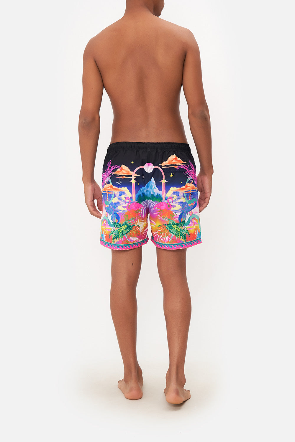 ELASTIC WAIST BOARDSHORT FLIGHT OF THE FLAMINGO