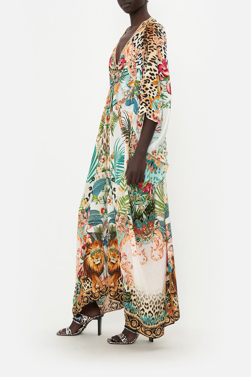 SPLIT SLEEVE KAFTAN WITH HARDWARE ROYALTY LOYALTY