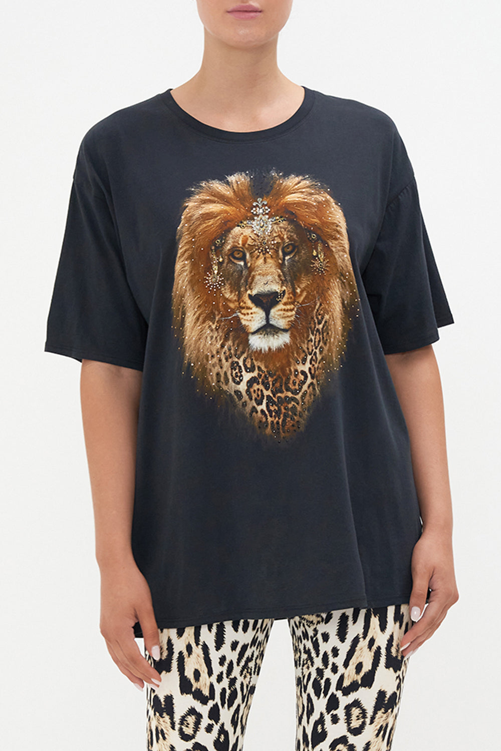 OVERSIZE BAND TEE COOL FOR CATS