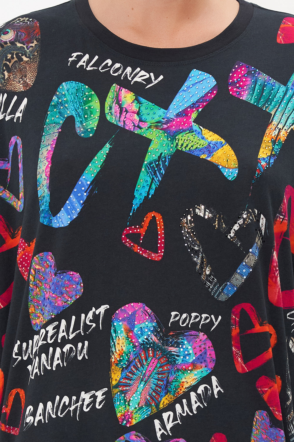 SUPER OVERSIZED TEE TAGGED UP