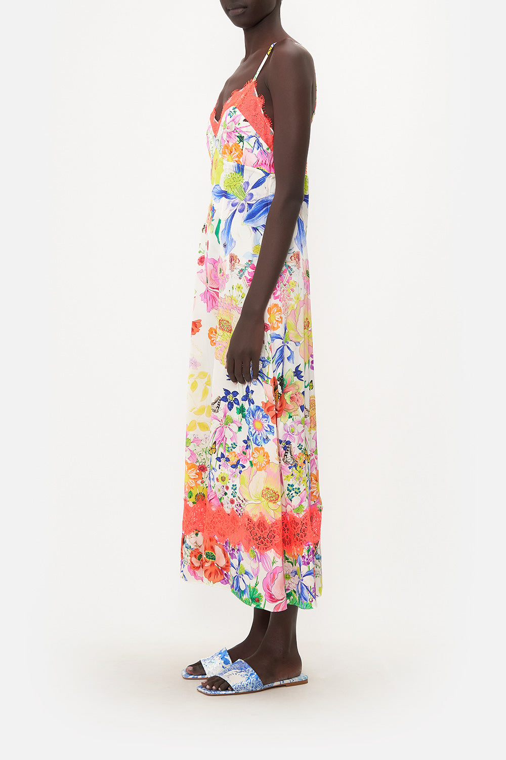 SLIP DRESS WITH FRONT SPLIT FAIRY GANG