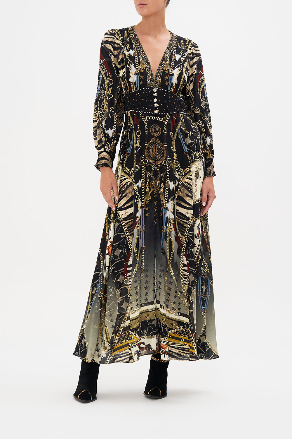 BUTTON DRESS WITH SHAPED WAISTBAND BOSS OF THE BRUMBIES