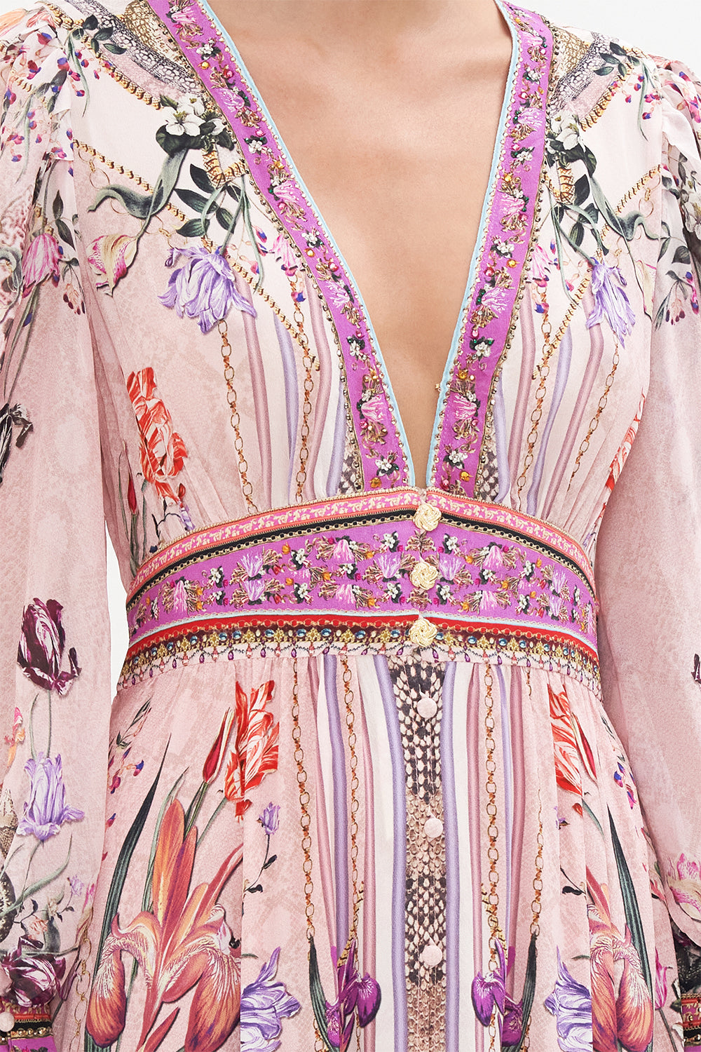 LONG BUTTON FRONT DRESS MAD AS A SNAKE