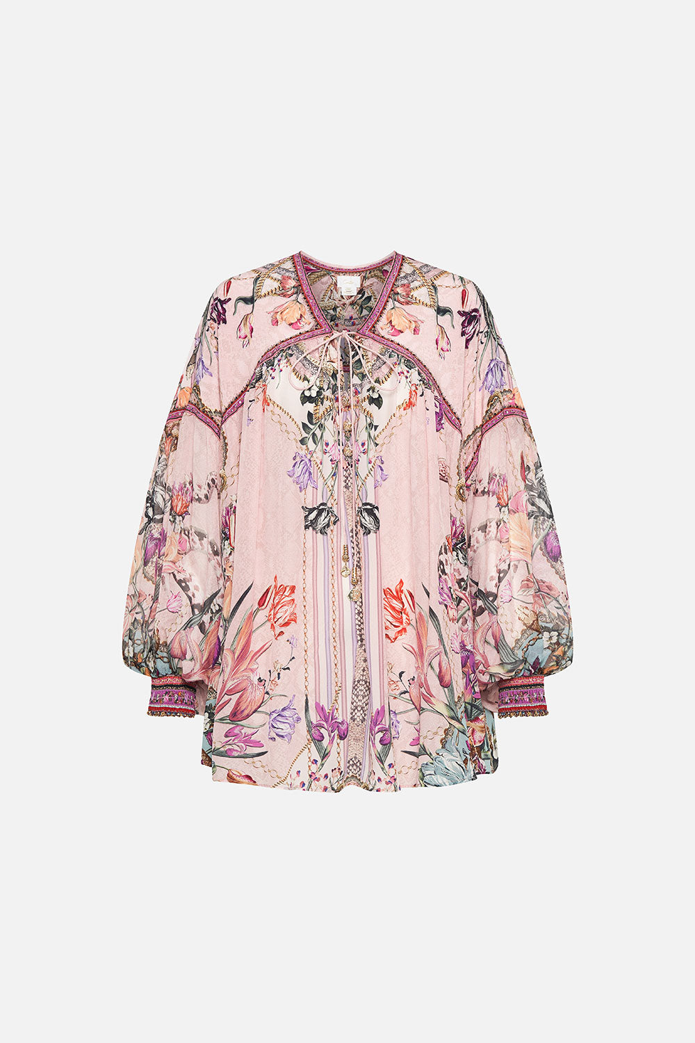 BLOUSON BLOUSE WITH NECK TIE MAD AS A SNAKE