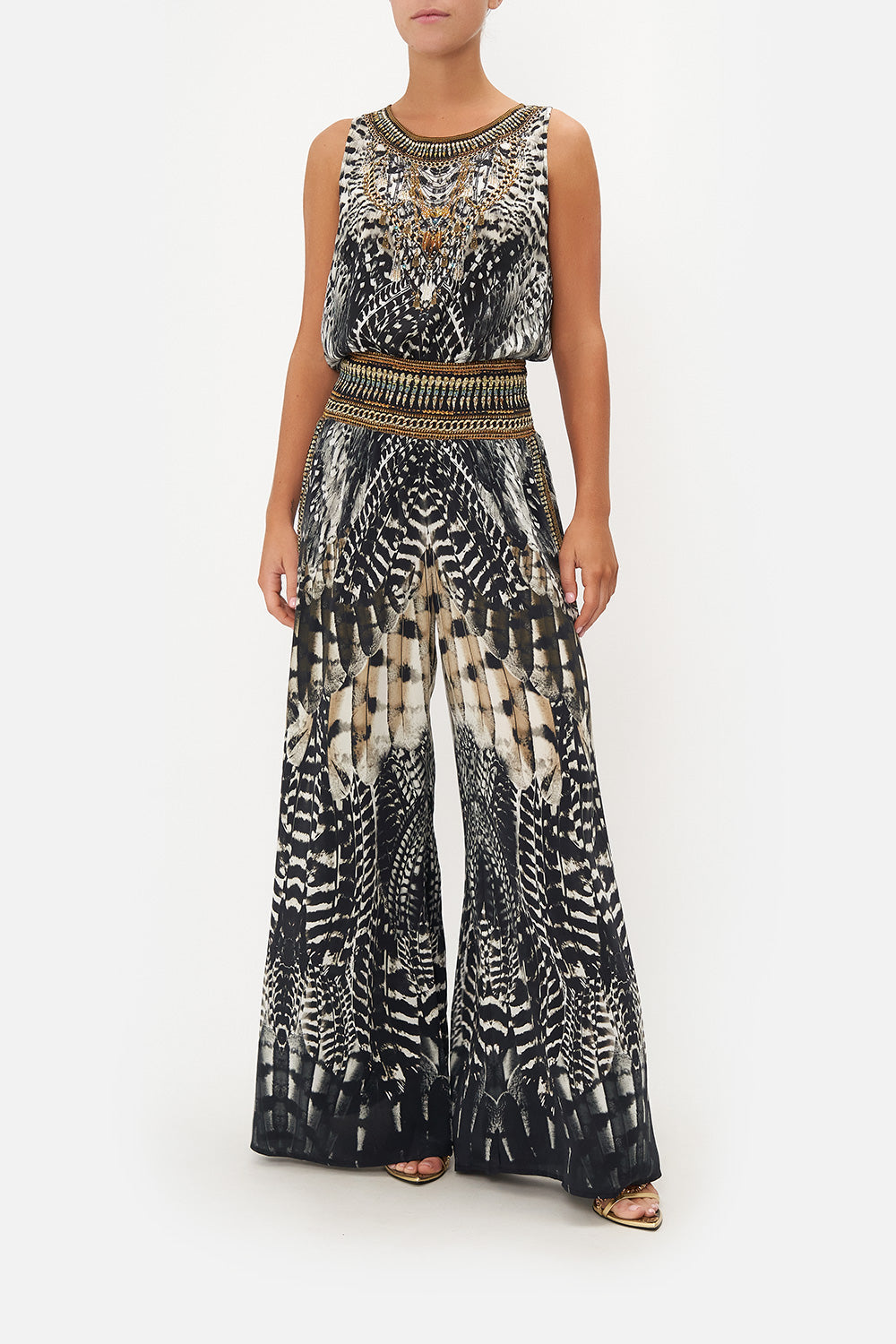 SHIRRED WAIST PANT NIGHT OWL