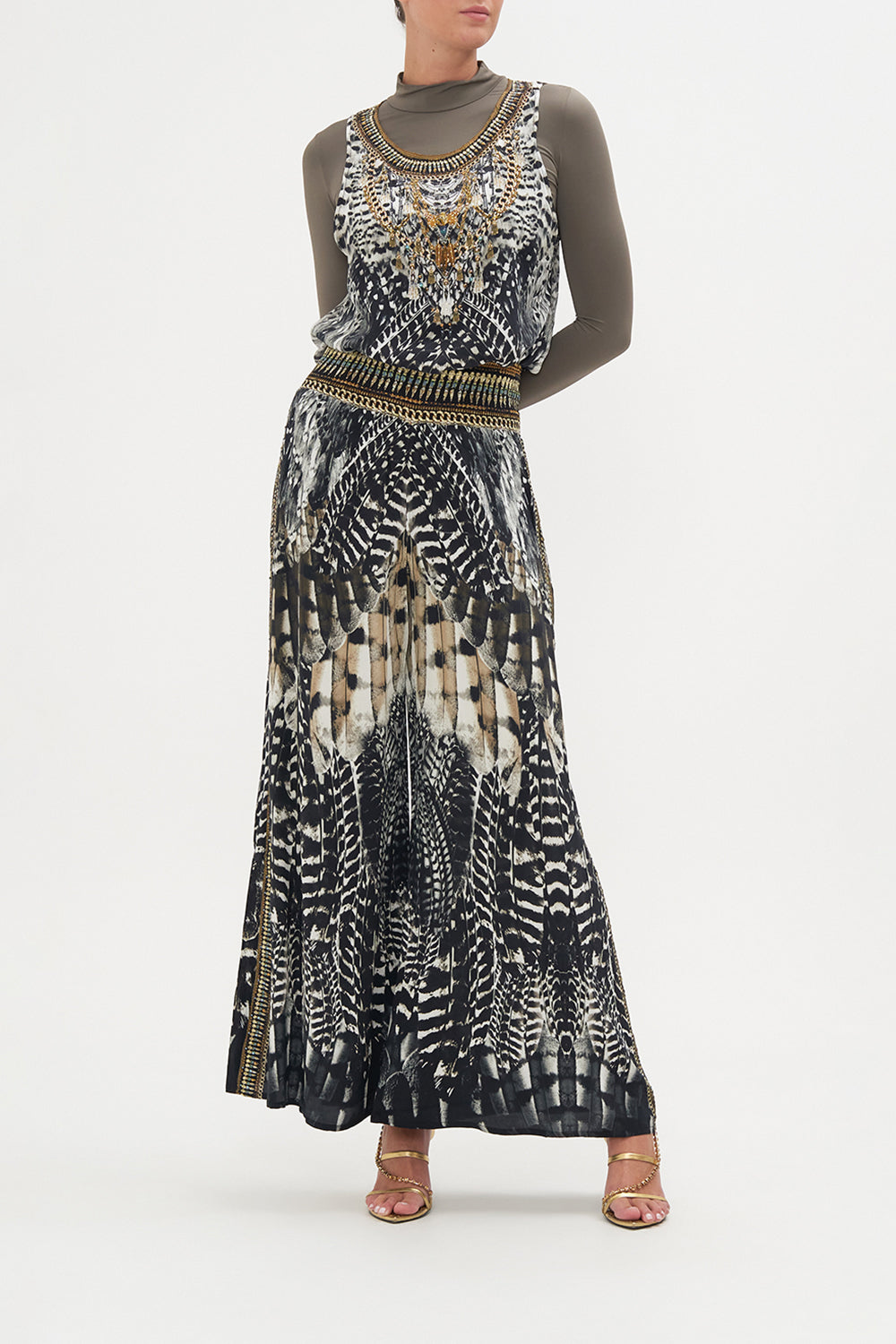 SHIRRED WAIST PANT NIGHT OWL