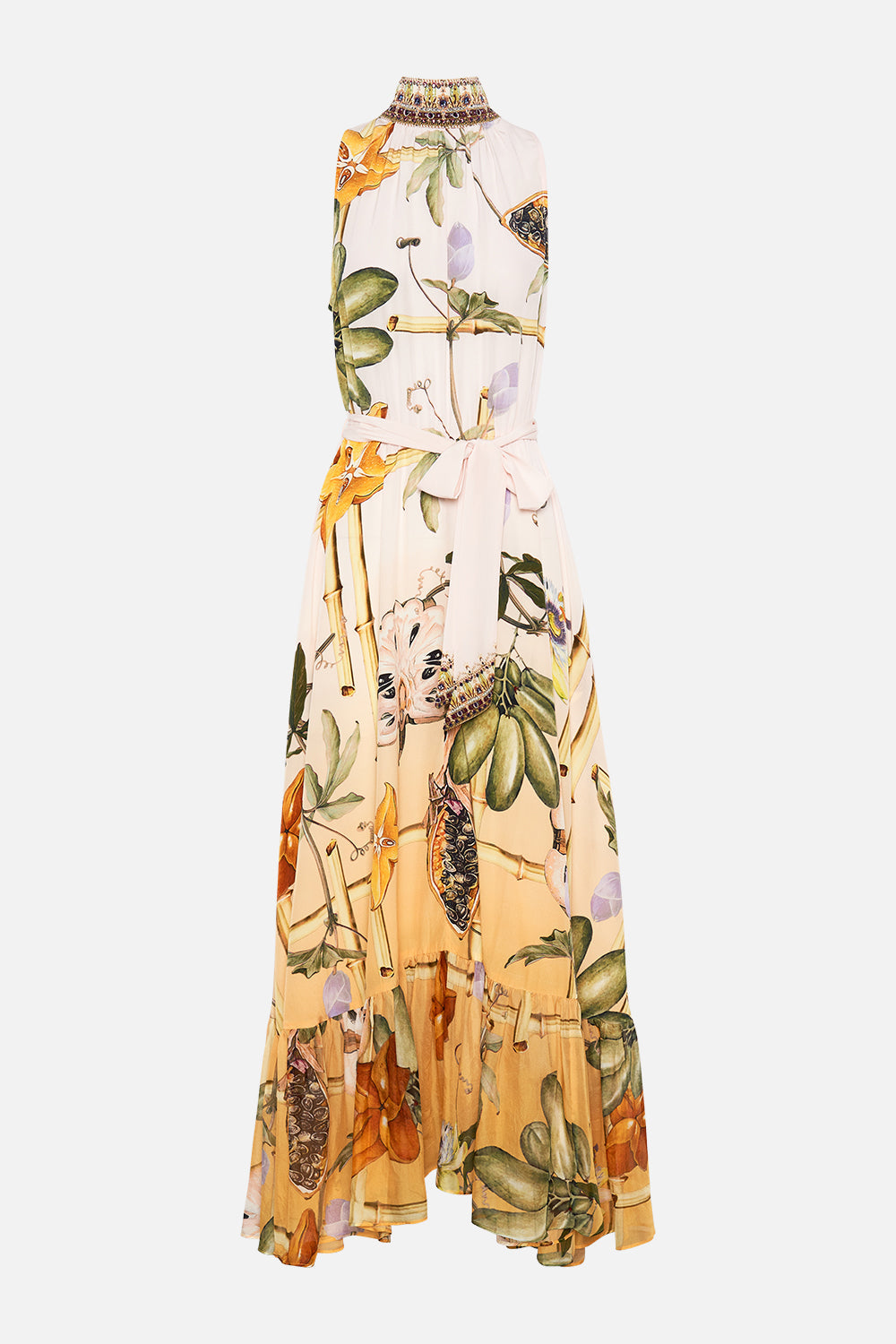 NECKTIE DRESS WITH ELASTICATED WAIST ORIGINAL SIN