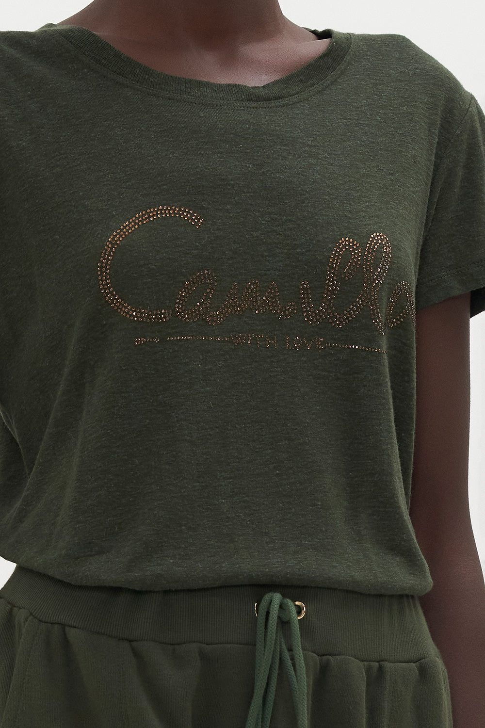 SLIM FIT ROUND NECK T-SHIRT PASSPORT TO PARADISE