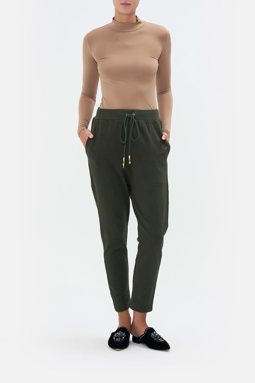 RIB WAIST RELAXED PANT PASSPORT TO PARADISE