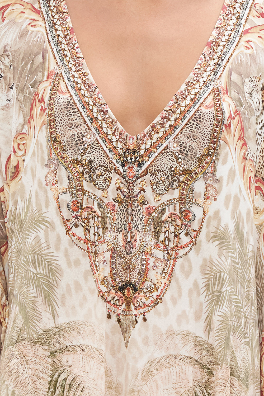 SHORT KAFTAN WITH CUFF PALAZZO PARTY