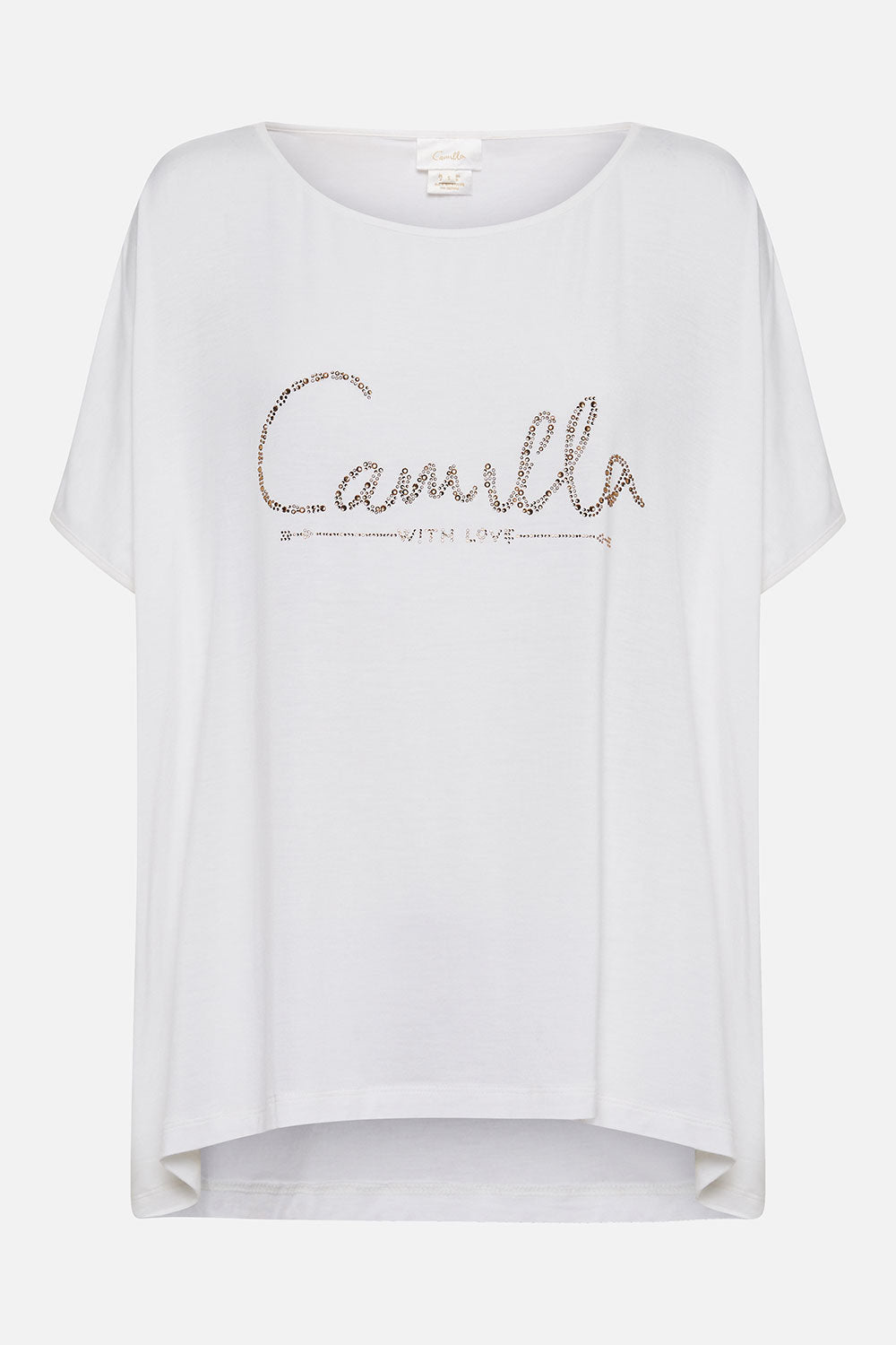 LOOSE FIT ROUND NECK TEE LOGO CAPSULE - SOLID WHITE