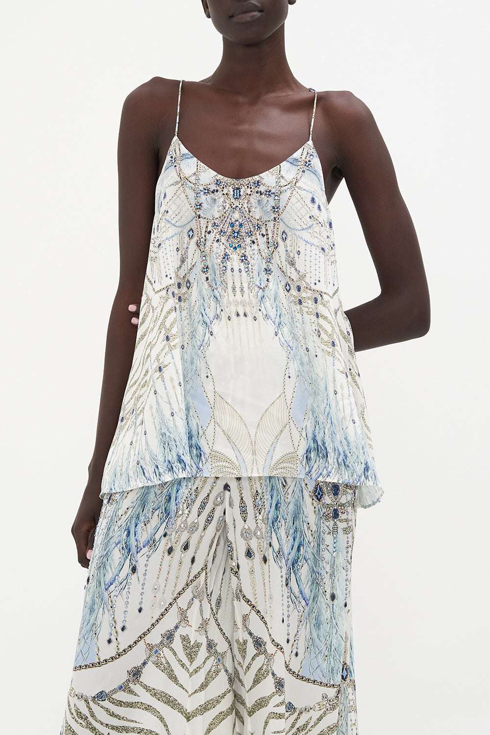 T BACK SHOESTRING TOP MOON AND BACK