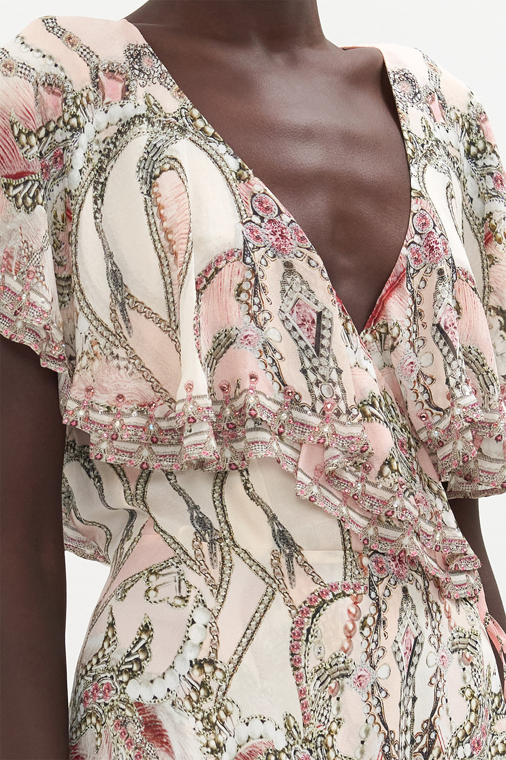 FRILL SLEEVE LONG DRESS STARSHIP SISTAS