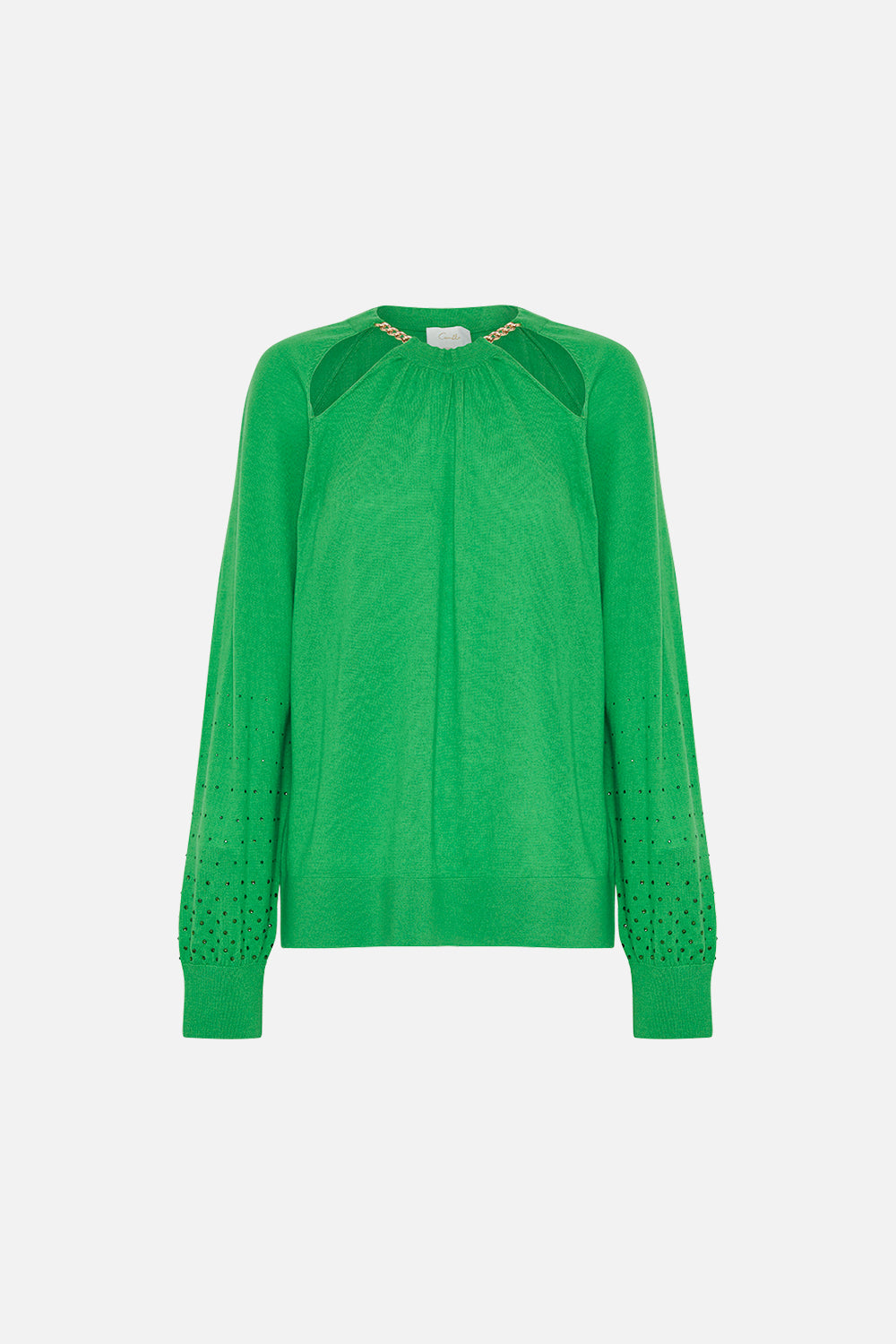 CHAIN DETAIL CUT OUT JUMPER CURIOUS AND CURIOUSER